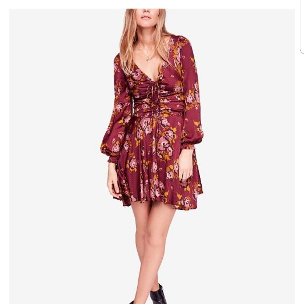 Free People Printed Mini Dress Size 4